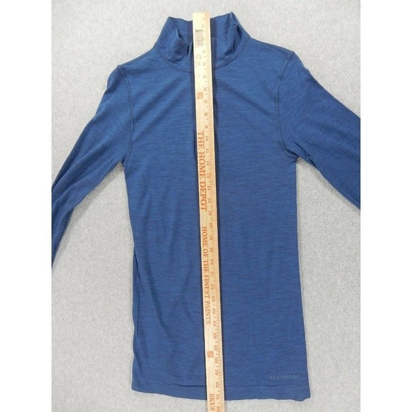 Redington Wool Blend 1/2 Zip Base Layer Pullover‎ Shirt (Men's Medium) Blue - Picture 7 of 11
